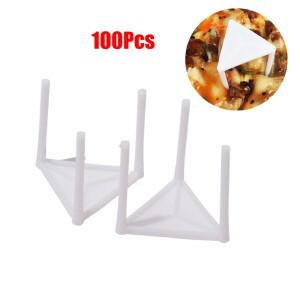 플라스틱 피자 세이버 스탠드 고정 랙 거치대 포장 삼각대 스택 도구 화이트 100 개