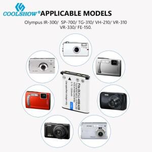 1200mah 배터리 EN-EL10 EN EL10 NP-45 Li 40B 42B 카메라 Olympus Fujifilm Kodak Nikon Coolpix S200 디