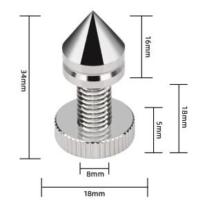 ATAudi 호환O 하이파이 소울메이트 조절식 쇼크 흡수 스피커 스탠드 풋 페그 DVD