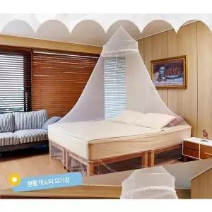 [콩심팥심]원형 캐노피 모기장 천장형 공주모기장