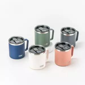 보온 머그컵 보냉 휴대용 텀블러컵 뚜껑 있는 304스텐