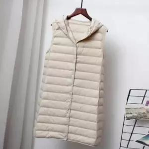 롱 경량 데일리 학생롱 단체 조끼 패딩 방한 여자 후드 복 사무실 겨울 패딩 겨울 후드조끼 단체복조끼