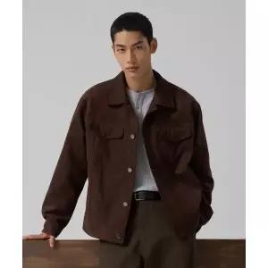 스파오 SPAO 신세틱레더 스웨이드 트러커 자켓 재킷 _SPJLF49M05 SPJLF49M05 115682