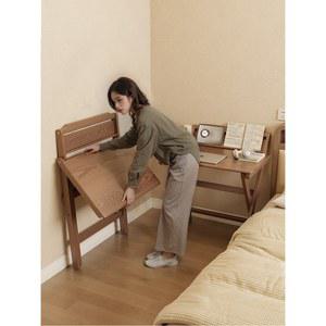 원목 접이식 책상 학생 의자 나무 공간 책꽂이 다기능 고등학생 신학기 세트 초등학생 베드