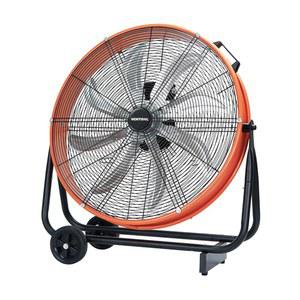 벤티솔 24인치 산업용 바닥 드럼 팬, 블레이드 8개가 장착된 9500 CFM 헤비 듀티 3단 고속 상점 창고용 금속 파티오, 차고용