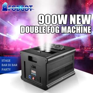 900W 더블 포그 머신 무대 특수 장비 DMX512 컨트롤 웨딩 DJ 디스코 파티 나이트클럽 바용 스모크
