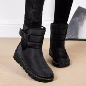 여성 찍찍이 방수 스노우 부츠 방한 퀄팅 미끄럼 방지