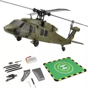 YounggDiy 미니 WL K170 블랙호크 헬리콥터 UH-60L 170 2.4G 4채널 플라이바 없는 RC 야외 취미 장난감