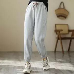 간절기 조커 팬츠 편한 여성 스트링 밴딩 바지 추리닝