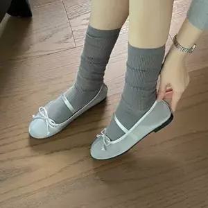 [하프클럽/]매쉬 실버 플랫 메리 제인 스트랩 슈즈 여자 단화