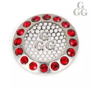 [하프클럽/]HM-702 큐빅 골프 레드 G3 볼마커