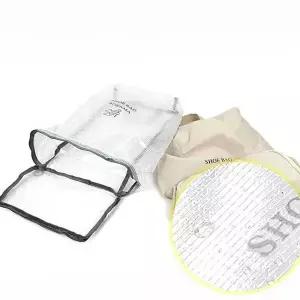 [하프클럽/]베이지 방수 신발 가방 주머니 슈즈 실내화