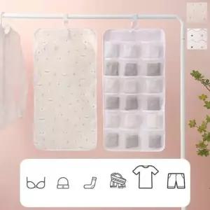 현이몰 옷장정리 포켓걸이 양말 브라 속옷 수납 정리 보관 벽걸이 수납장 포켓 월포켓 바구니 방문걸이