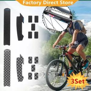 자전거 체인 보호 스티커 산악 자전거 케어 체인 스티커 접이식 프레임 보호 필름 긁힘 방지 스킨 3세트