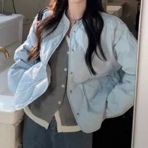 (옵션 단일상품)겨울 루즈핏 가을 얇은패딩 야상 바람막이 여성롱패딩 경량패딩 패딩조끼추천 여자패딩자켓