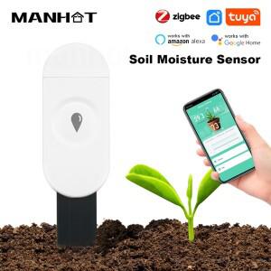 Tuya Zigbee3.0 스마트 토양 테스터 가습기 온도 수분 센서 (모바일 앱 포함) 홈 가든 용 실시간 모니터