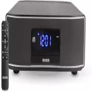 AIWA Exos 홈 스피커 프리미엄 30W RMS 사운드 시스템(CD 플레이어 포함) 블루투스 연결 FM 라디오 광