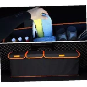 차량용 트렁크 정리함 시트 포켓 세차용품 보관함 OR