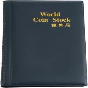 동전 수집 앨범 120 포켓 머니 화폐 수집가 홀더 기념 하드커버 책 외화 디스플레이 보관 케이스 보호대