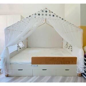 공주풍 침대 캐노피 펜던트 여야 공주방 맨틀 가정용 1 5m 원형 레일 제작하다