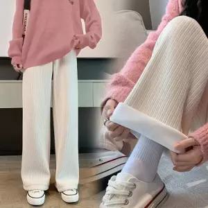 (색상 아이보리)골덴 코듀로이 줄지 기모팬츠 3color 밴딩 기모바지 겨울바지