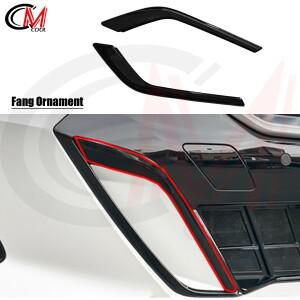 BMW 5 시리즈 G60 2024-2025 프론트 전면 범퍼 에어 날 블레이드 튜닝 자동차 안개등 프레임 갈고리 모양