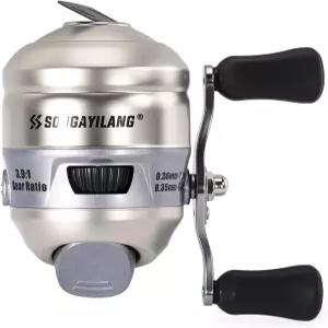 수가일랑 스핀캐스트 낚시 릴 사이즈 30 오른쪽 또는 왼쪽 리트리브 3.9 1 기어비 모노 라인 사전 장착