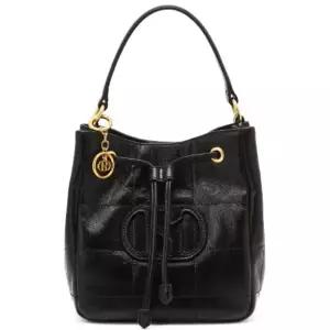 [헤지스](대구신세계)[26SS][H20퀼팅] 블랙 퀼팅 소가죽 복조리 크로스백 HIWA6E765BK