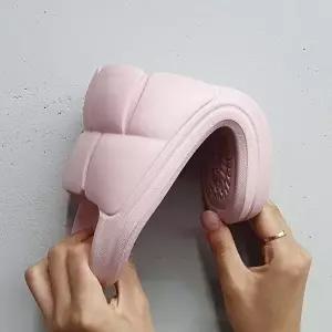 [엄지척]핑크 구름슬리퍼 뚱카롱 쿠션 슬리퍼 여성용