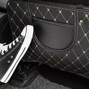 자동차 킥매트 포켓형 가죽 차량용 뒷자석 보호 매트 (특가) (WFKE4SU)