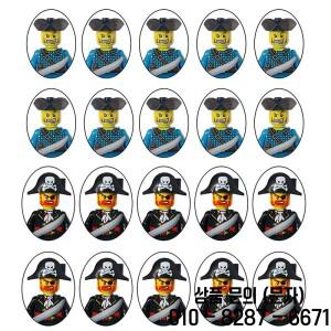 탐험 시대 캐리비안의 해적 그림 잭 스패로우 영화 제국 액션 피규어 헤드 빌딩  완구