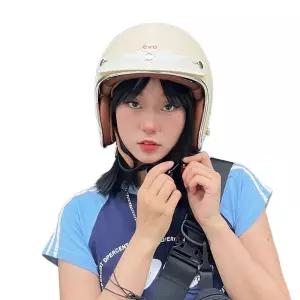 클래식 바이크 헬멧 여름 오토바이 남자 빈티지 여자 풀페이스 하이바 자전거 클래식바이크