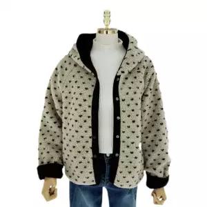 [롯데백화점]abfz 하트양면 후드넥 뽀그리점퍼 AZA1HF36