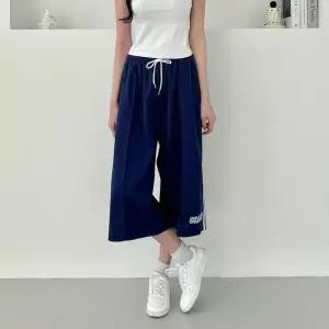 허리밴딩 트레이닝 팬츠 4 반바지 오버핏 버뮤다 7부 (WFKBX7X)