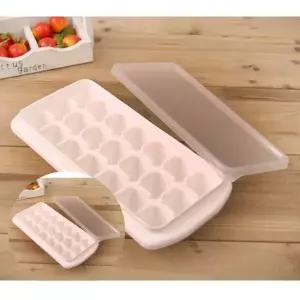 얼음제빙기 얼음용기 신상품 얼음틀 트렌드 뚜껑제빙기 가정용 21홀