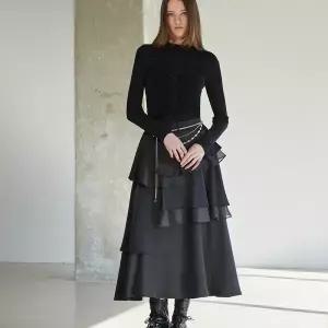 [롯데백화점]에고이스트 언발란스 롱 티어드 스커트 ER4WS263