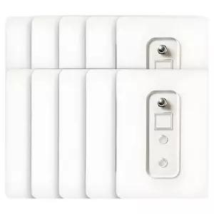 리빙필로 무타공 후크 접착식 스티커 10 x 7cm, 투명, 10개