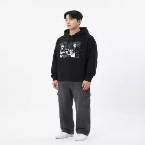 SPAO 헌터X헌터 후드 스웨트셔츠(BLACK)_SPMHF49U05