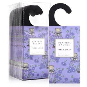 로즈 코티지 대형 12팩 신선한 지속되는 행잉 가정용 제품 공기 주머니 오래 냄새 탈취제 향 옷장 청정기 린넨