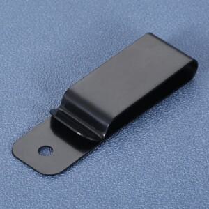 1pc 봄 버클 칼집 클립 금속 블랙 벨트 홀스터 걸쇠 포켓 지갑 열쇠 고리 DIY 액세서리 76x22mm