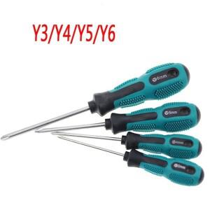 1pc Y4 스크류 드라이버 삼각형 전기 기기 수리 핸들 도구 다기능 Y 형 모양의 스크루 손