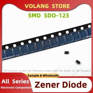 SMD SOD 123 제너 다이오드 BZT52C5V1 W8 5.1V W9 BZT52C6V2-7-F WA 6V8 WB 7V5 7.5V WC WD 8.2V 9V1 WE 9.