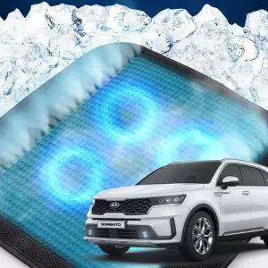 쏘렌토MQ4 호환 차량용 쿨링시트 메쉬 4팬용방석 사무실 여름방석 자동차 의자 아이스 휴대용 용통풍 용자