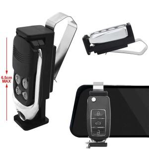 차량용 선바이저 클립 홀더 게이트 리모컨 45-67mm 차고 문 제어기 키체인 고정기 내부 액세서리