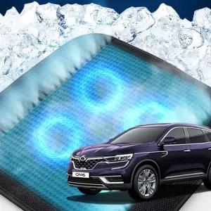 더뉴QM6 호환 차량용 쿨링시트 메쉬 4팬용방석 사무실 여름방석 자동차 의자 아이스 휴대용 용통풍 용자동