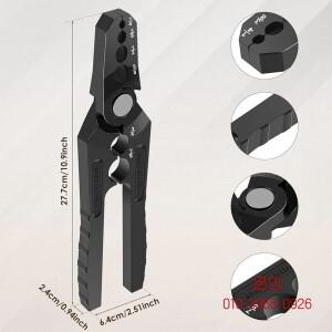 6홀 수동 구리 튜브 라운더 플랫 수리기 냉장 플라이어 다재다능한