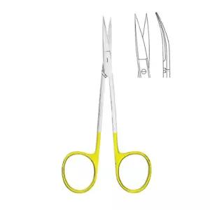 의료용 SOBYTEK TC 아이리스 시저 안과 가위 곡선형 02-0161 11CM