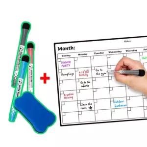 냉장고 주간 월간 계획표 보드 자석 칠판 시트지 세트스케줄관리 메모 체크달력 스케줄 일정표