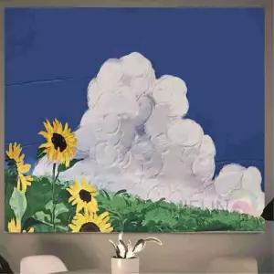 패브릭포스터 해바라기 M 카페벽장식벽포스터 패브릭가리개 그림가리개 포