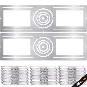 신축 장착 플레이트 346인치 LED 오목 조명 하우징 키트 라이트 바용 브래킷 고정 장치의 평평한 강철 러프